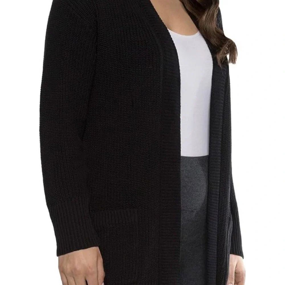 Max & Mia Women's Open-Front Cardigan - Casual Sweaters for Women's with Pocket - Picture 2 of 5